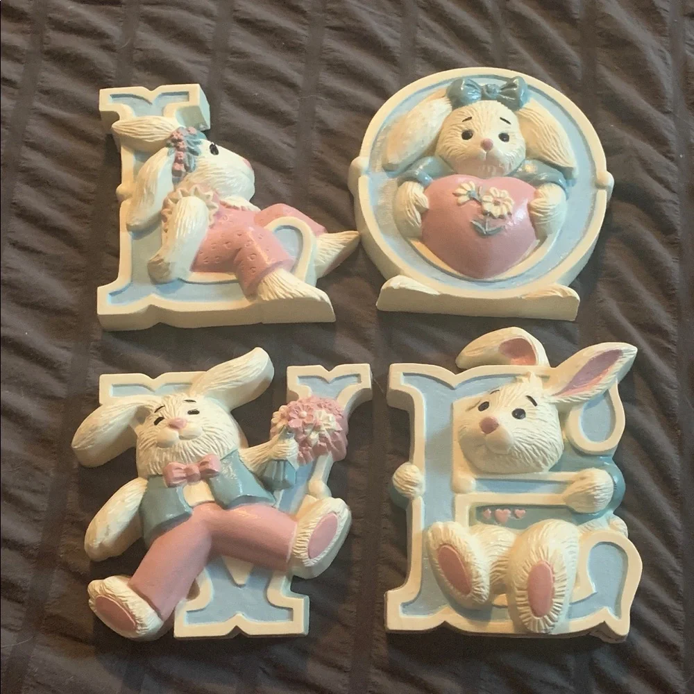 Vintage. Burwood Bunny Love Plagues